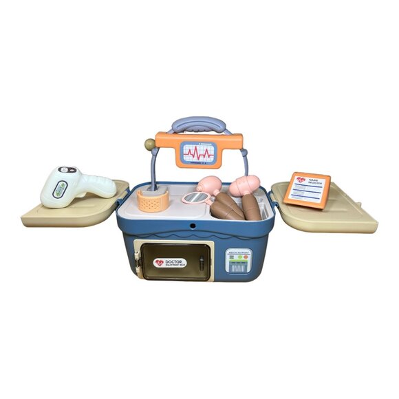 Multi-functional Simulation Doctor Medical Equipment Kit Box Pretend Toy - Picture 4 of 9